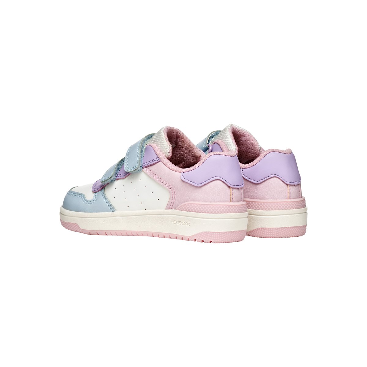 Baskets respirantes à velcro Washiba bleu ciel clair/lilas clair, GEOX
