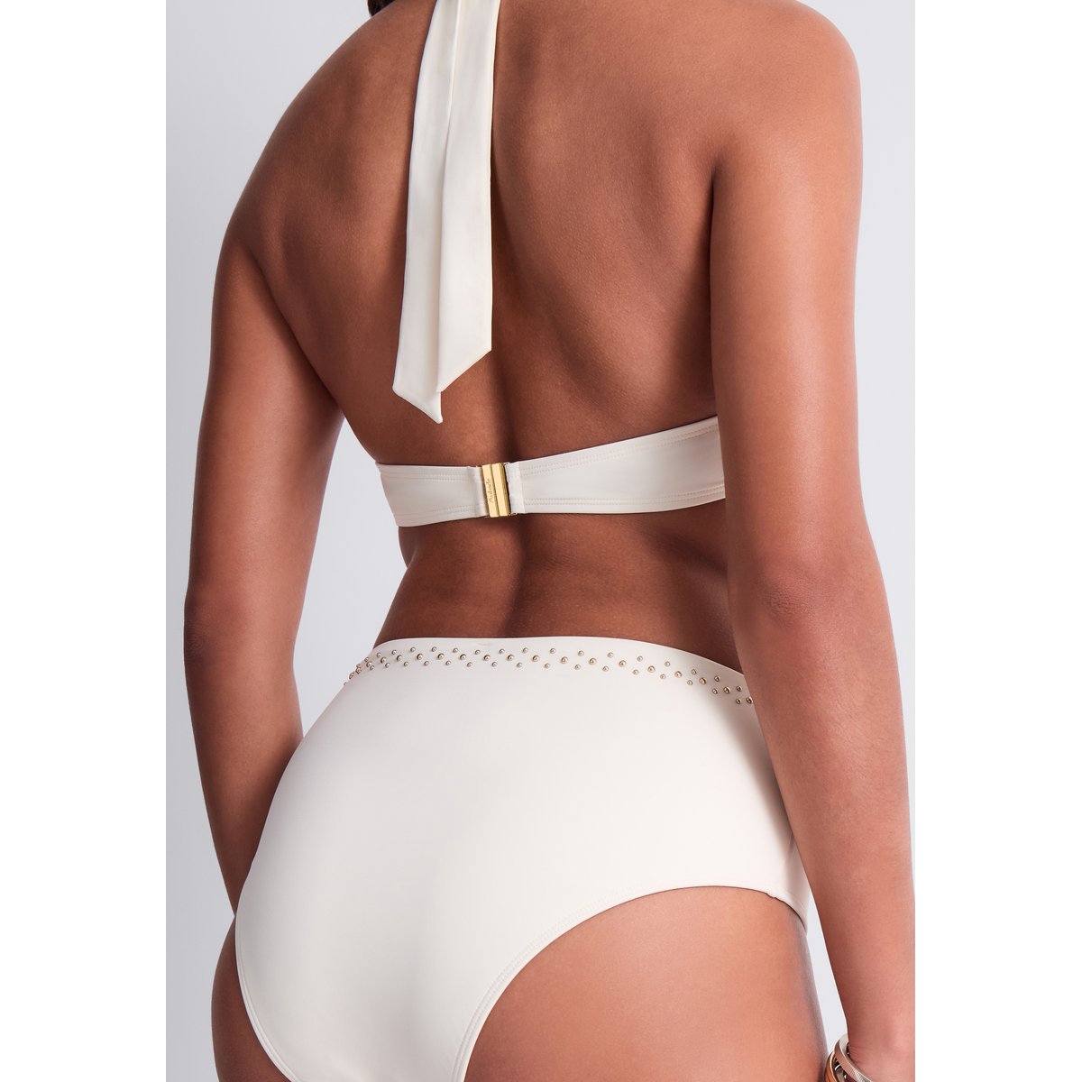 Bas de maillot de bain taille haute Summer Stars. blanc, AUBADE