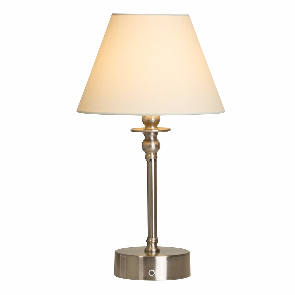 Mora Rechargeable Table Lamp in Satin Nickel satin nickel, SO'HOME