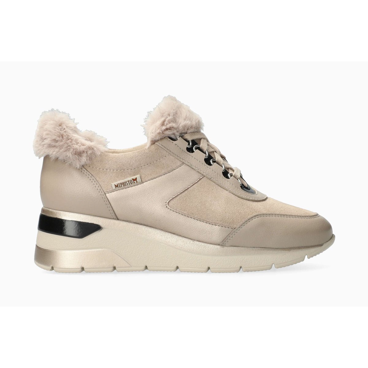 Baskets en cuir ESTELLA beige 5143, MEPHISTO