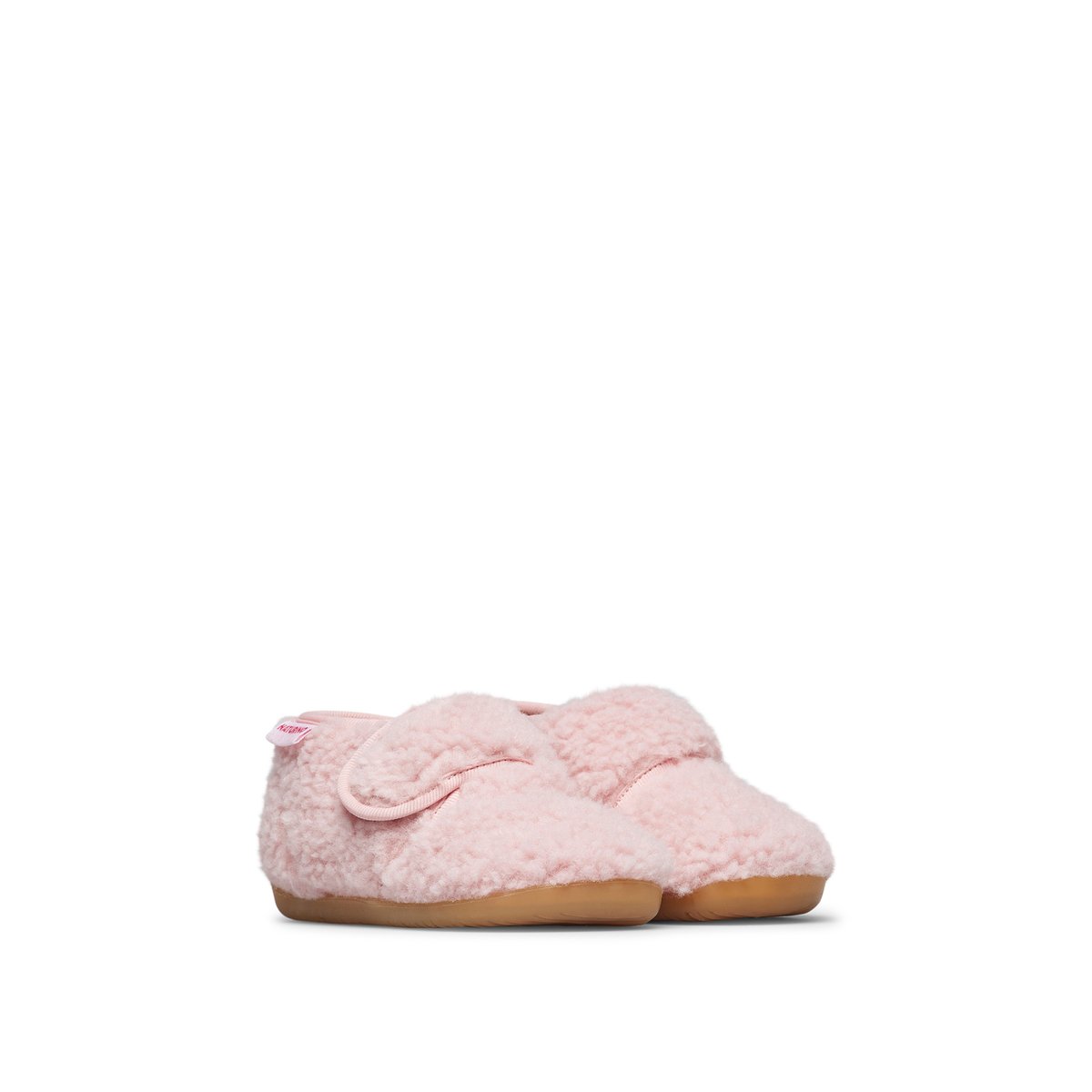 Pantoufles en laine HOME rose-, NATURINO