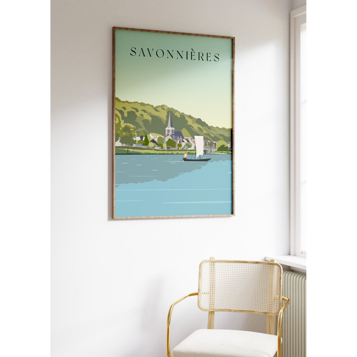 Affiche ville Savonnières blanc, L'AFFICHERIE
