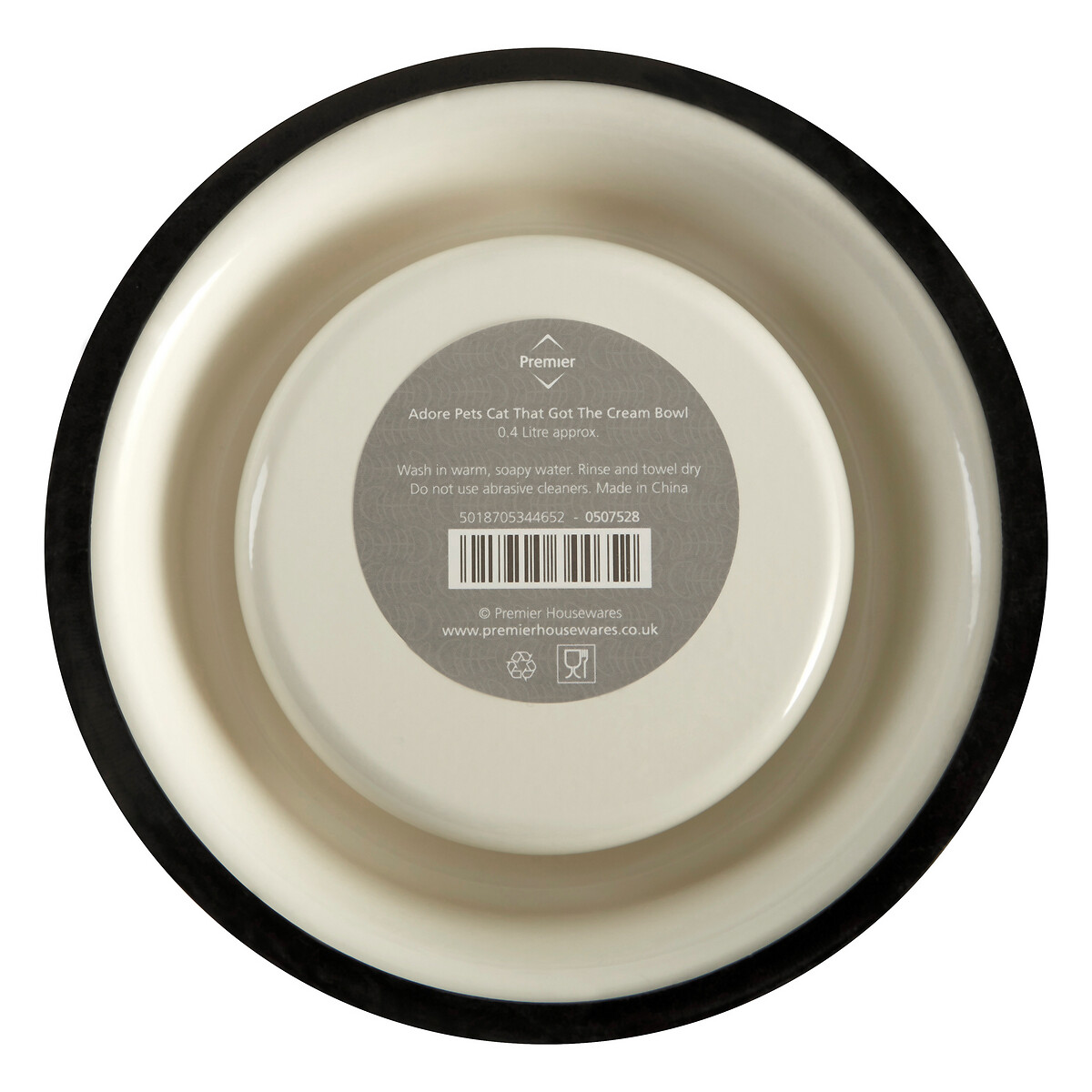 Adore Pets Bowl, Cat That Got The Cream, 0.4 Ltr - Cream cream, SO'HOME