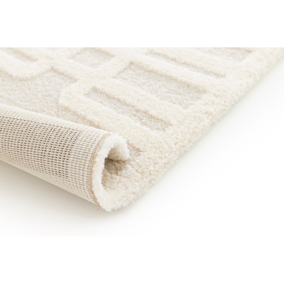 Tapis à relief doux et élégant LINK beige sable, AFK LIVING