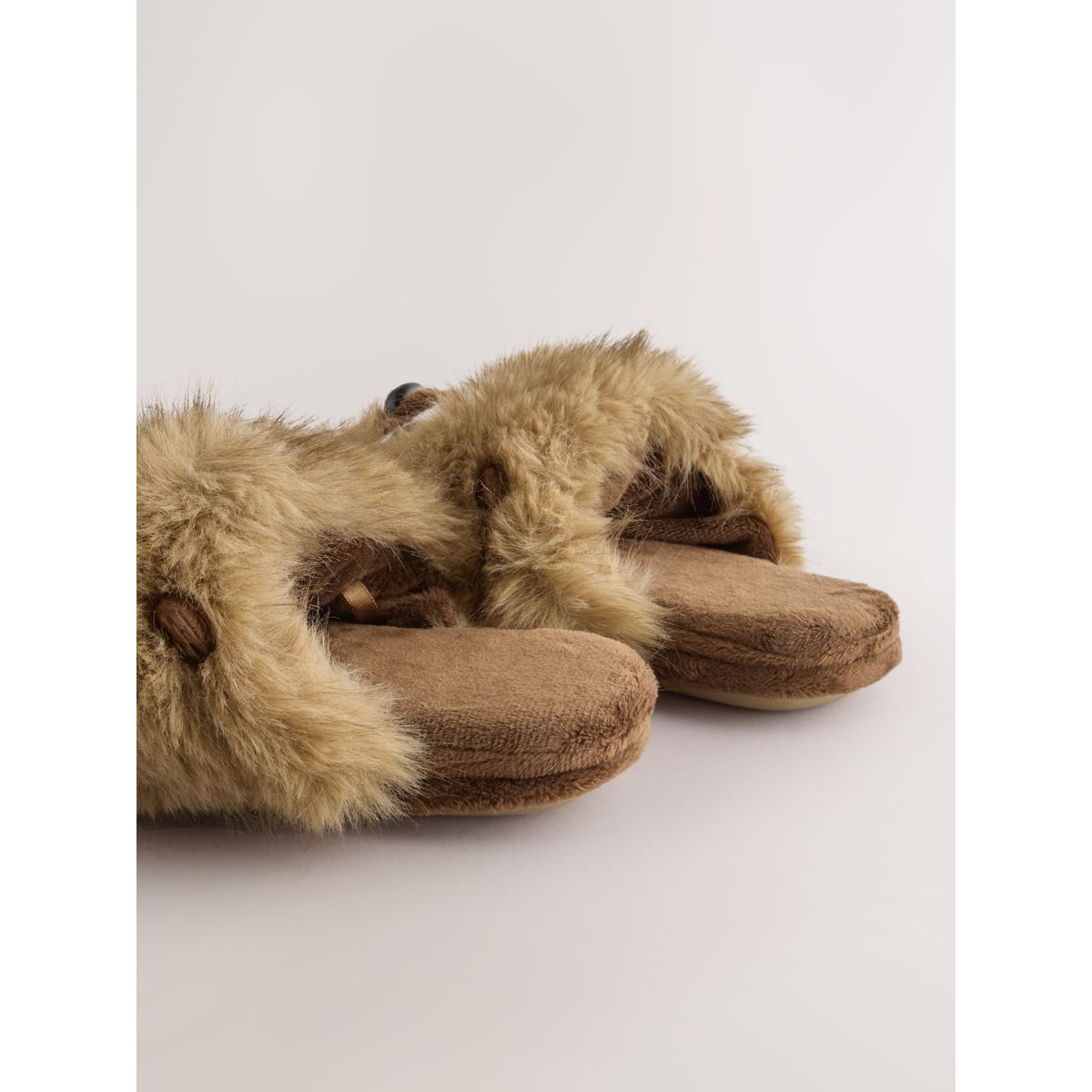 Chaussons fantaisie paresseux brun, NEXT