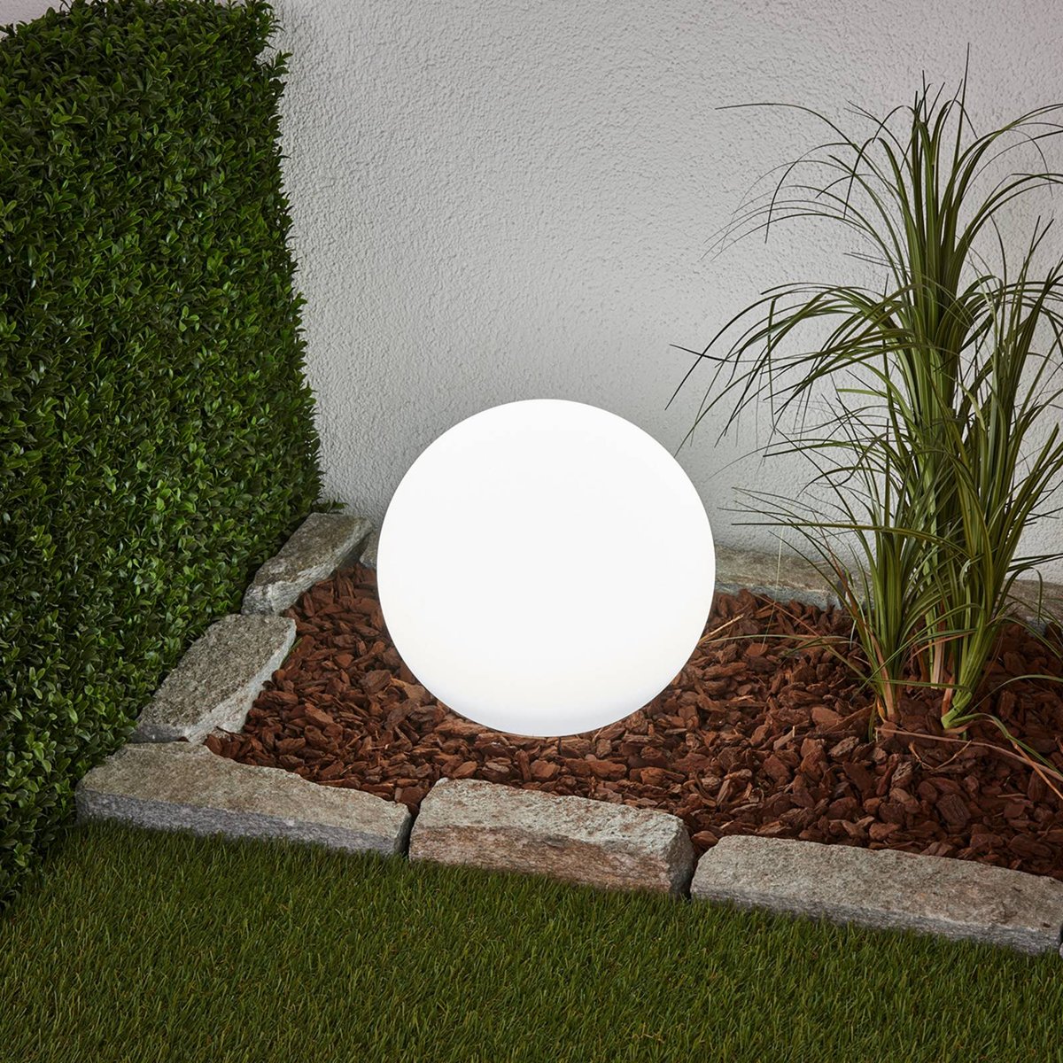 Lampe solaire  moderneLED, Lago blanc, LINDBY