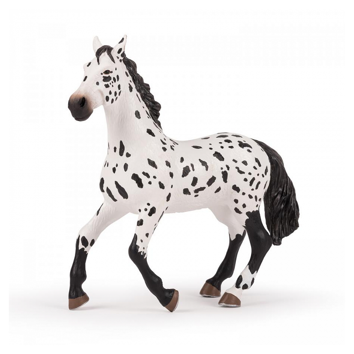Figurine Grand Cheval Appaloosa blanc, PAPO