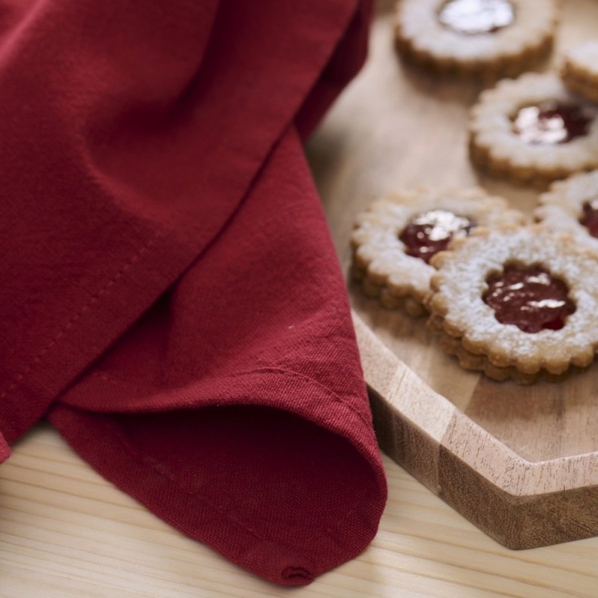 Torchon de cuisine coton rouge, IB LAURSEN
