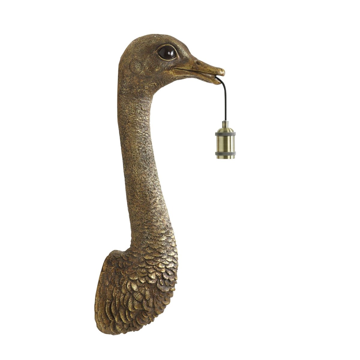 Lampe Murale Synthétique-Plastique OSTRICH bronze antique, LIGHT & LIVING 