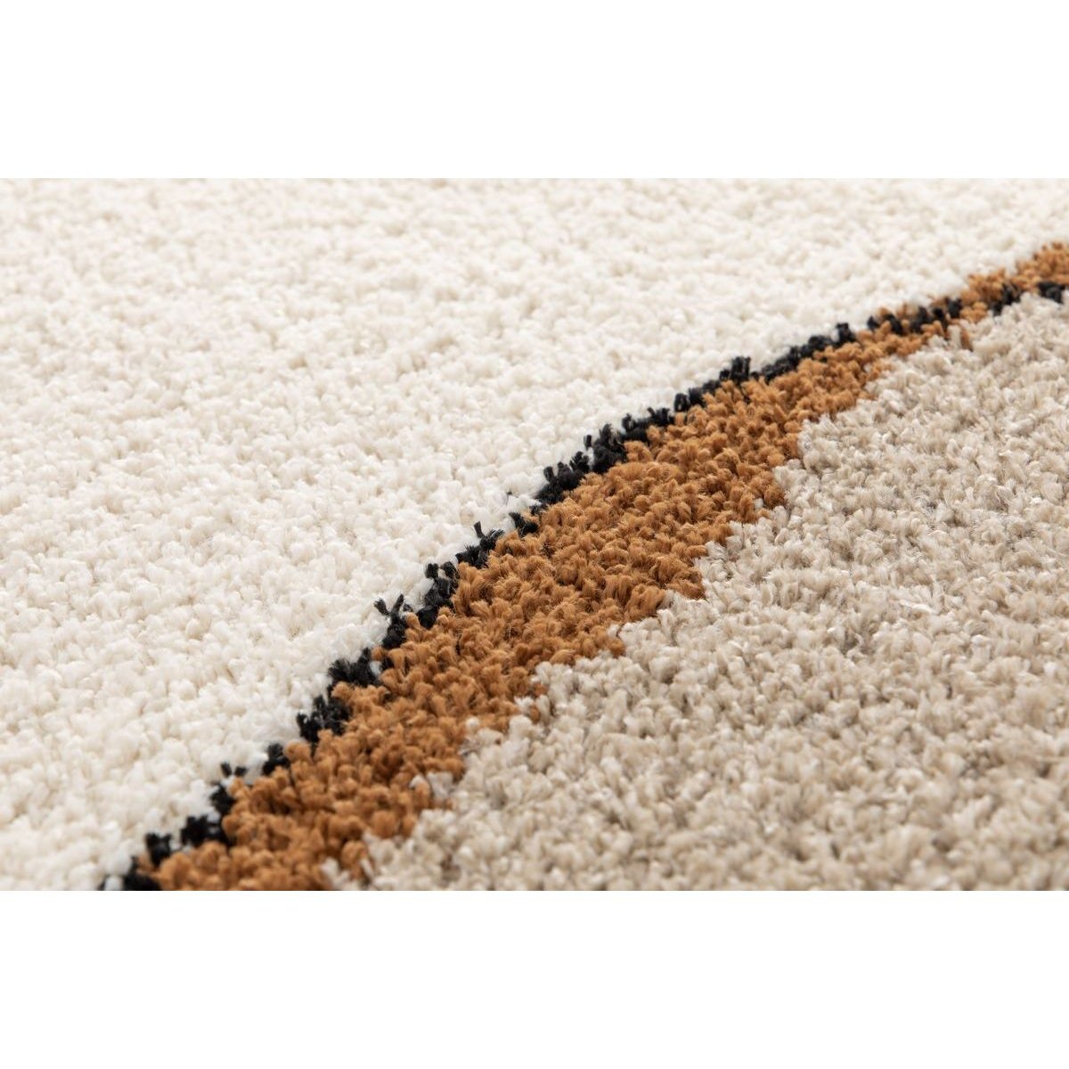Tapis poils poils longs style , LALOU beige, BOBOCHIC