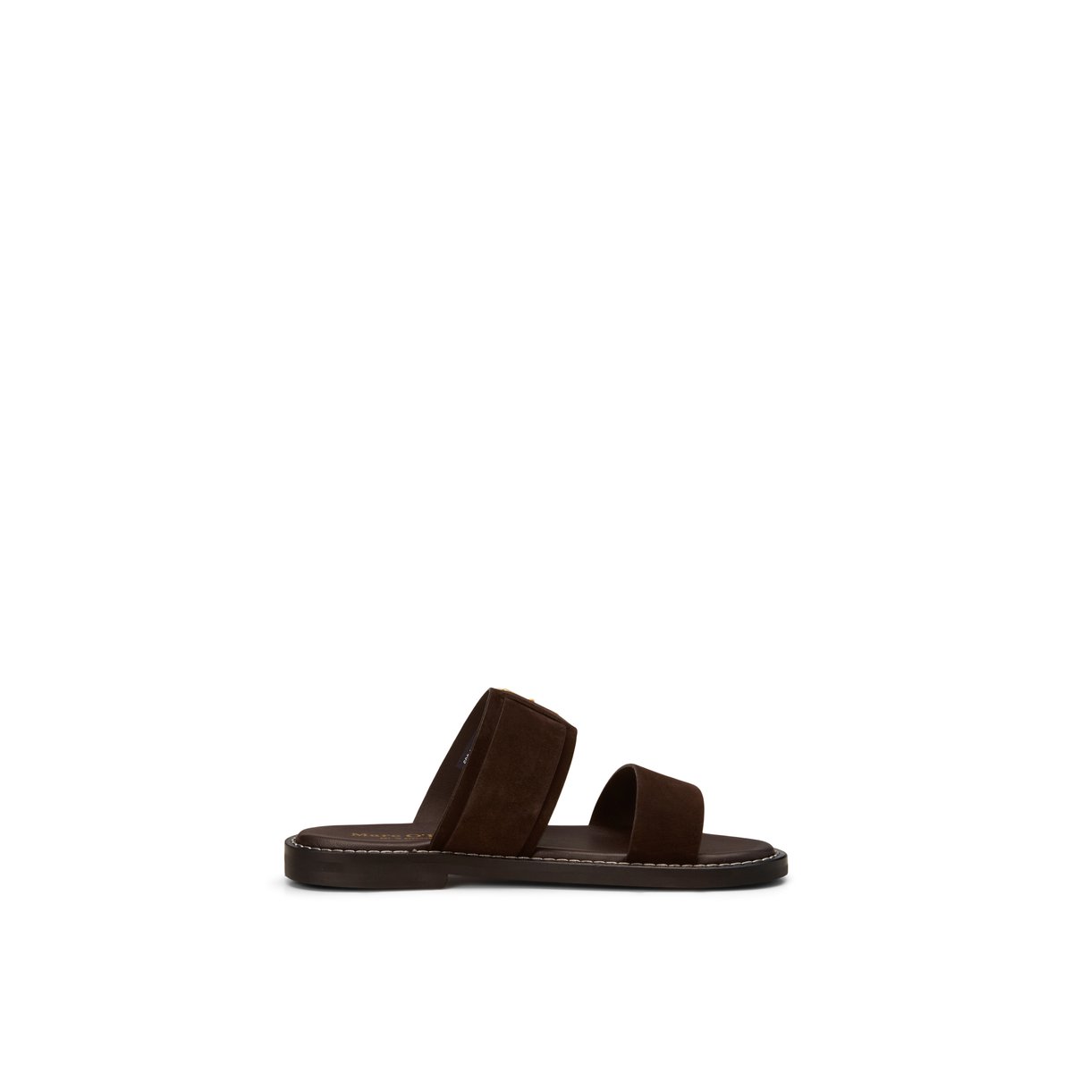 Mule modèle Stina en cuir de vache noble dunkelbraun, MARC O'POLO