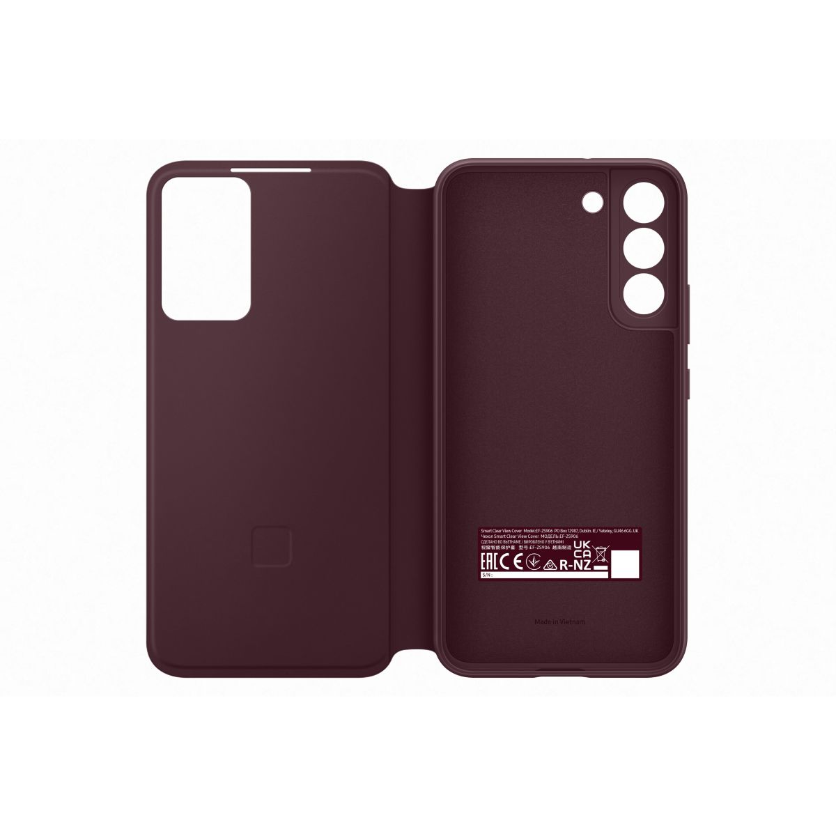 Etui S22+ Clear View bordeaux bordeaux, SAMSUNG