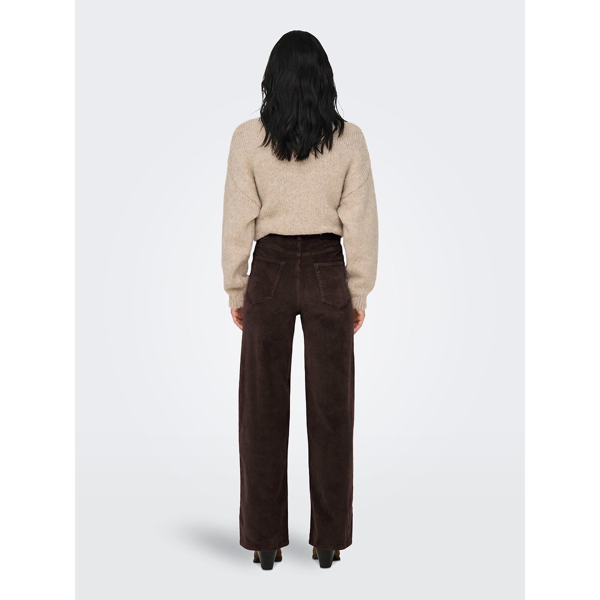 Pantalon large noir, ONLY