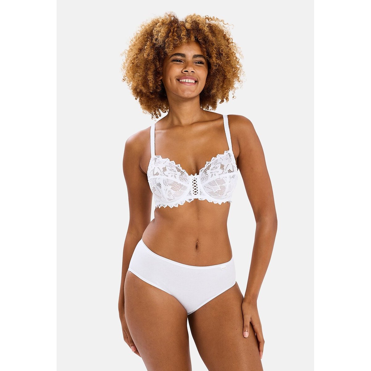 Pack of 3 Simplement Knickers in Organic Cotton white + white + white, SANS COMPLEXE
