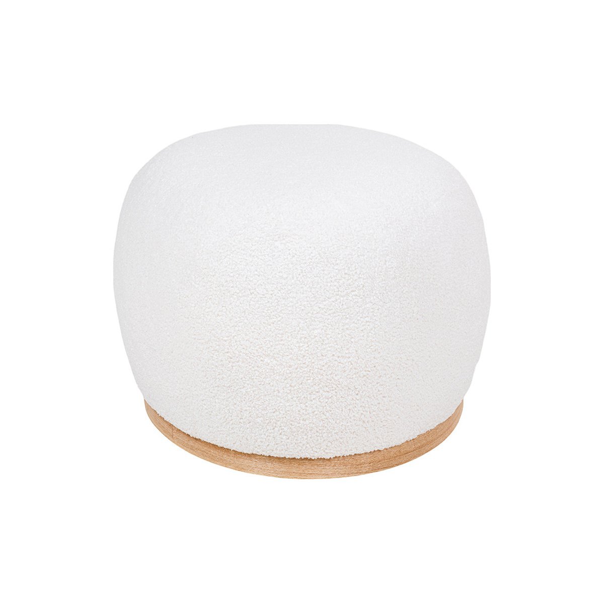 Pouf - AMY blanc, BEST MOBILIER
