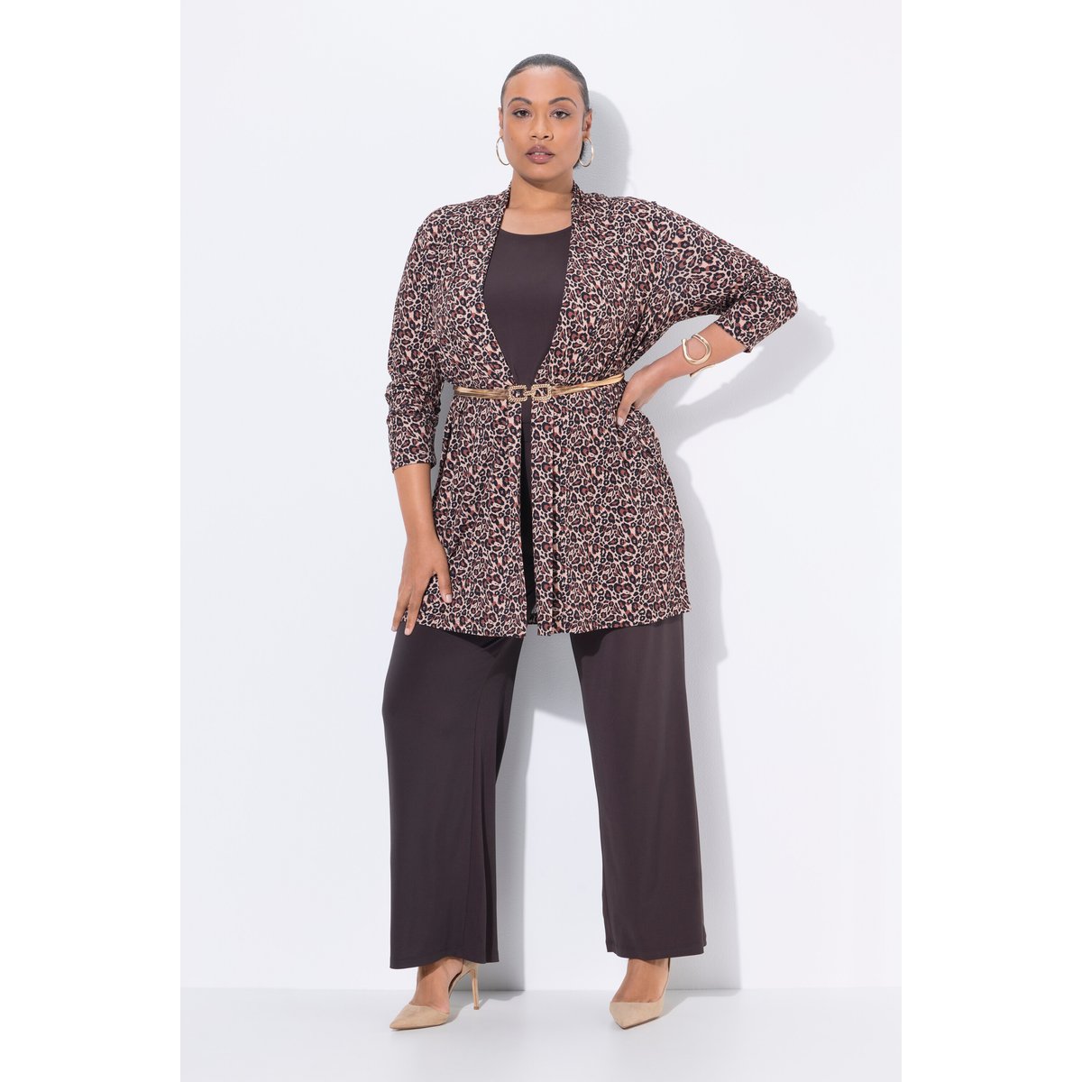 Veste en jersey, sans fermeture noir, ULLA POPKEN
