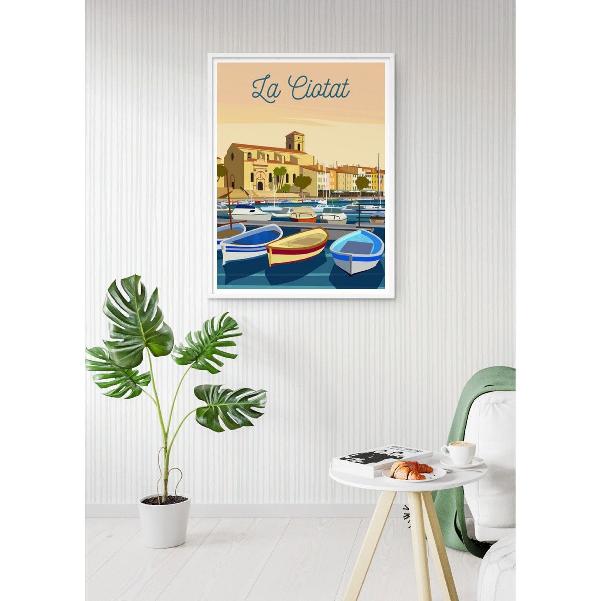 Affiche ville La Ciotat blanc, L'AFFICHERIE