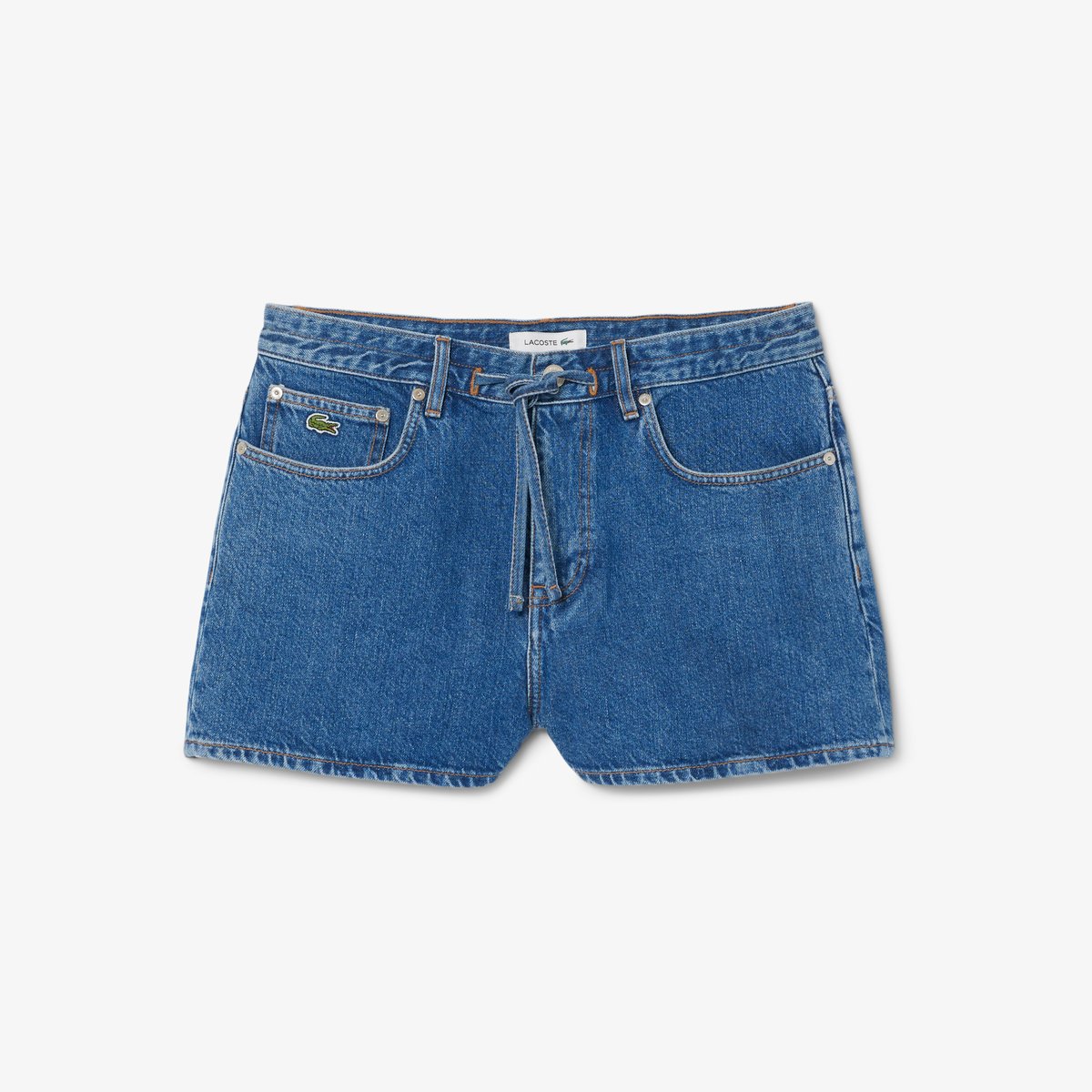 Short denim coton bleu-36l, LACOSTE