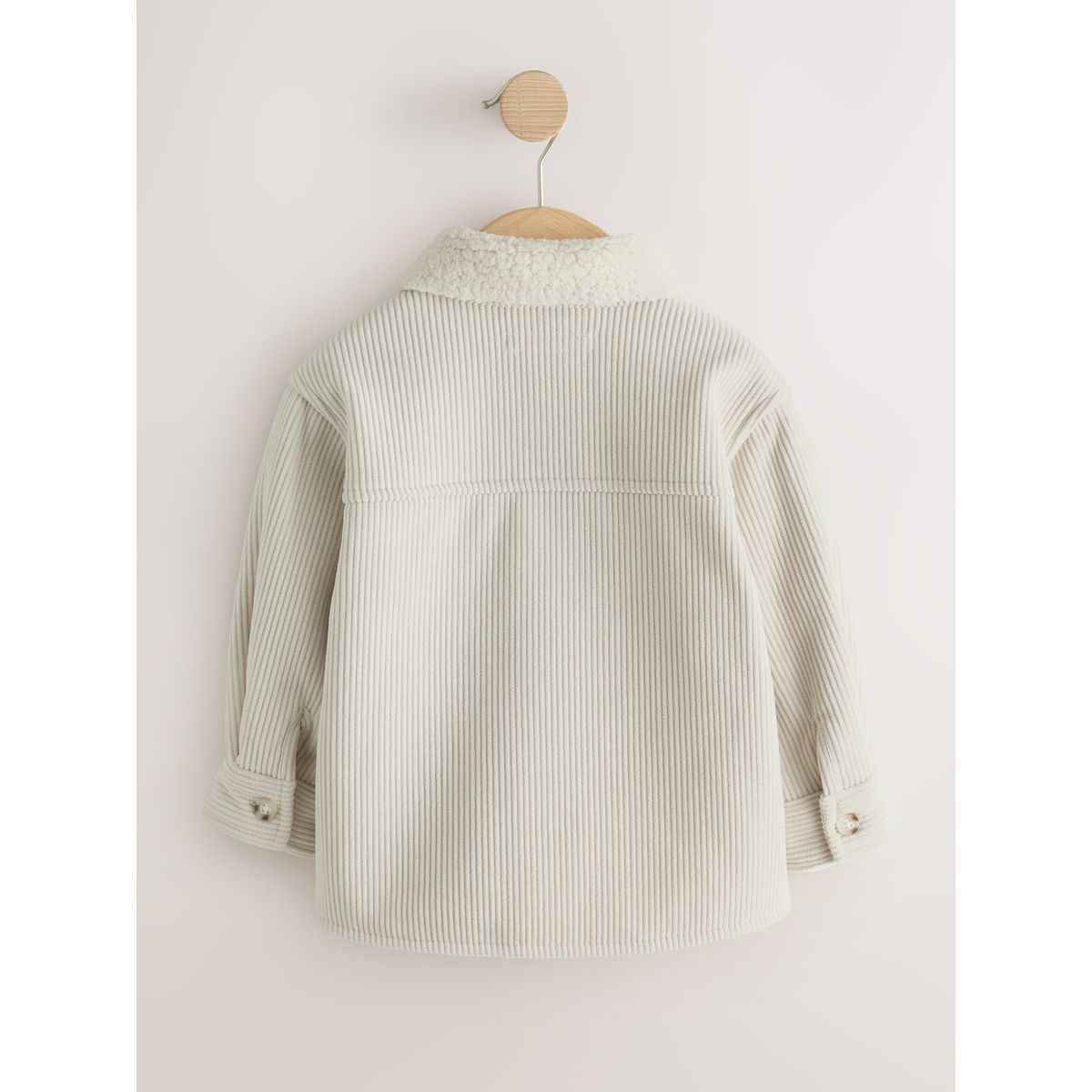 Veste-chemise en velours côtelé doublé blanc écru, NEXT