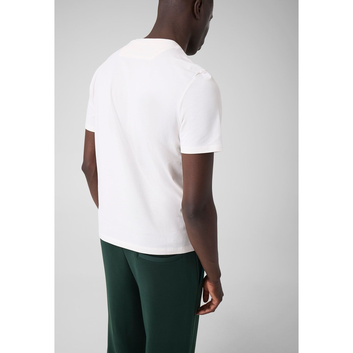 T-Shirt Avec Logo Brodé blanc, GUESS