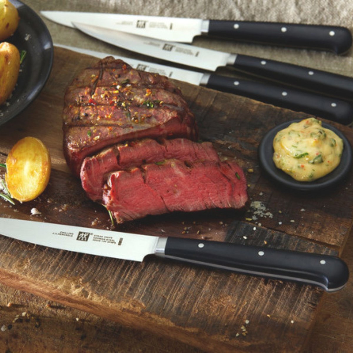Couteaux à steak 6-pcs noir, ZWILLING