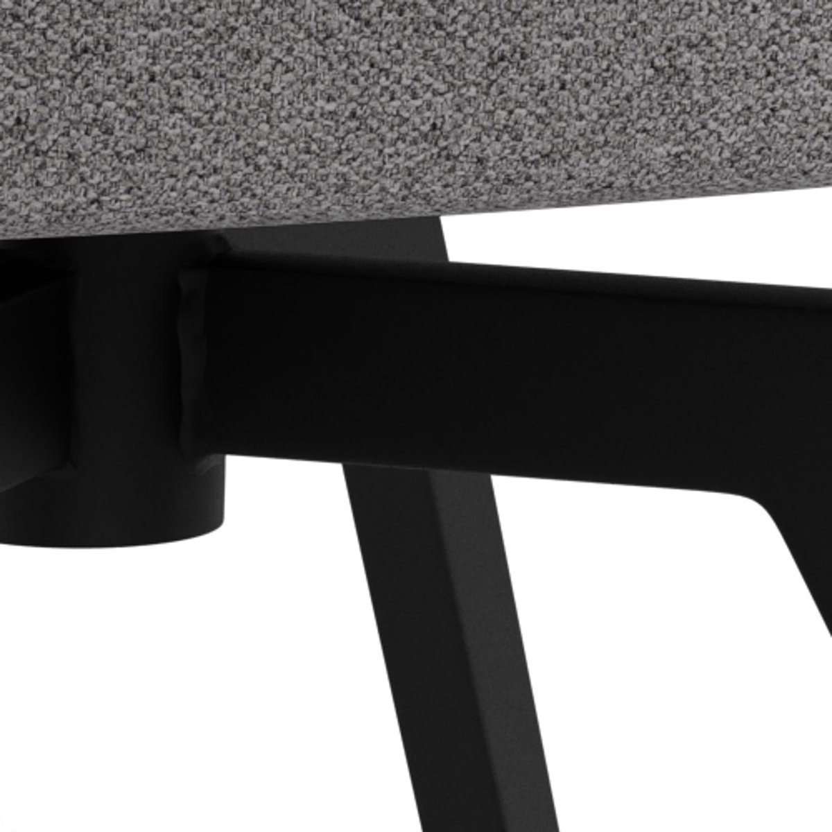 Chaise pivotante à 360° avec accoudoirs MARGAUX gris, TOILINUX