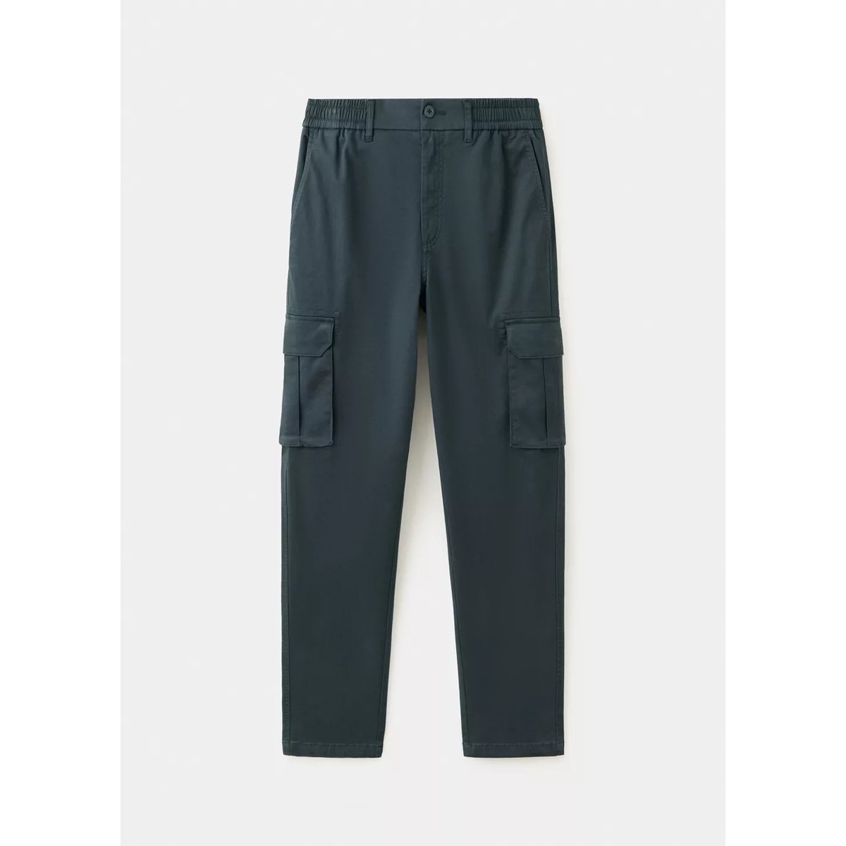 Pantalon droit cargo bleu marine, MANGO TEEN