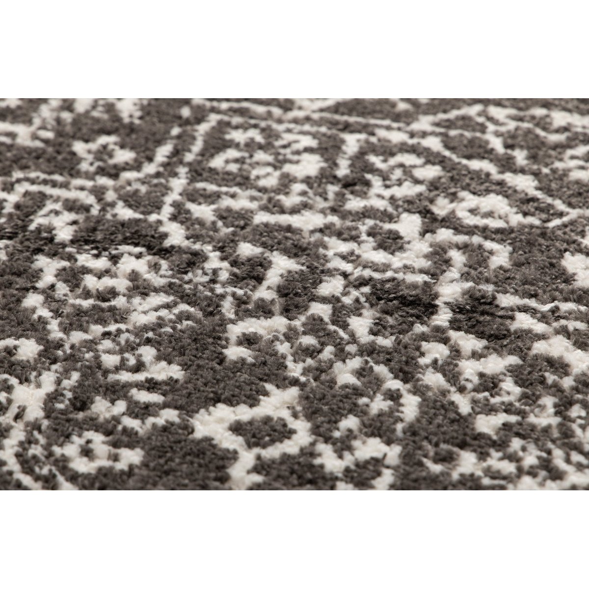 Tapis en relief doux et moderne MIRZA gris foncé, AFK LIVING