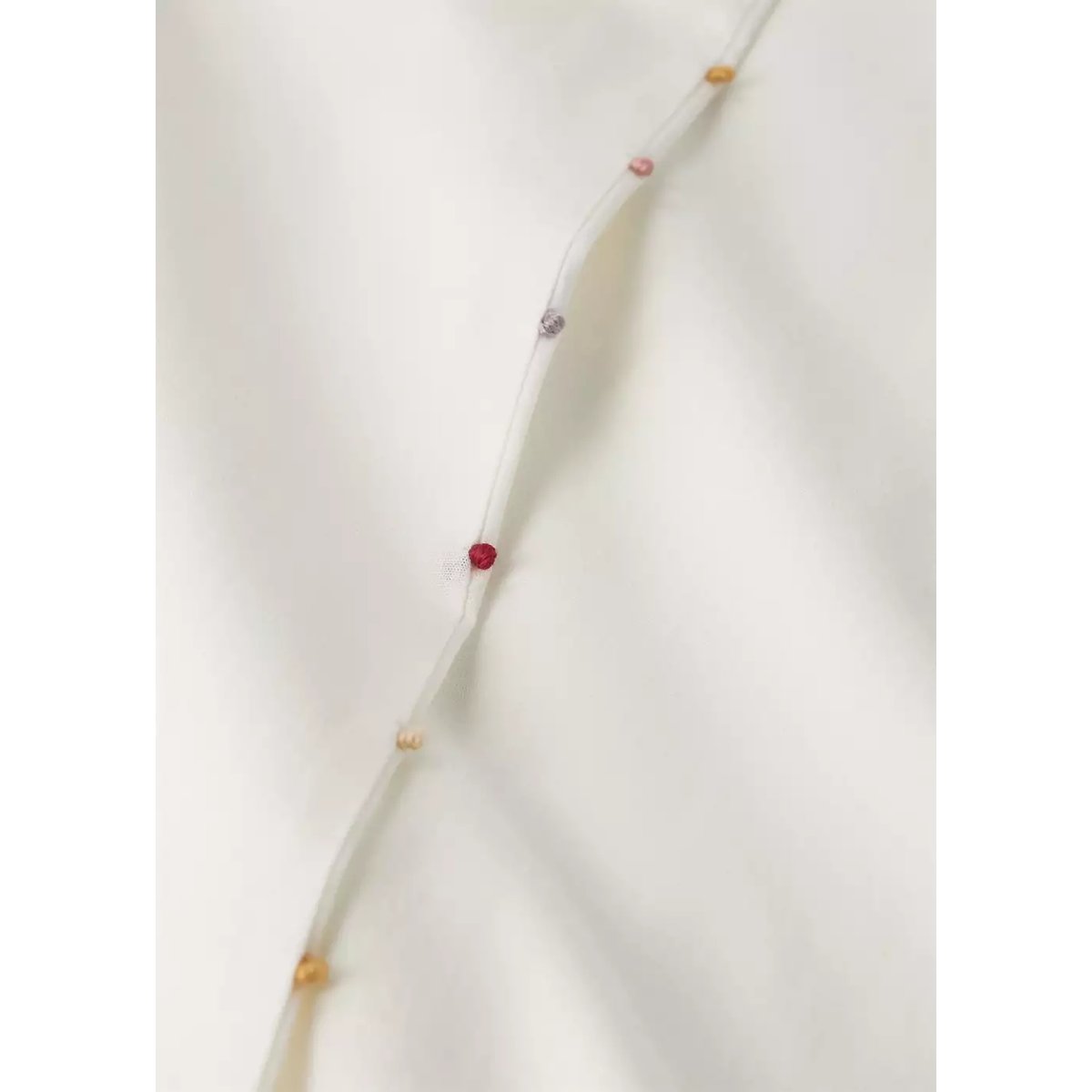 Housse de couette 100 % coton Lit 90 cm blanc cassé, MANGO HOME