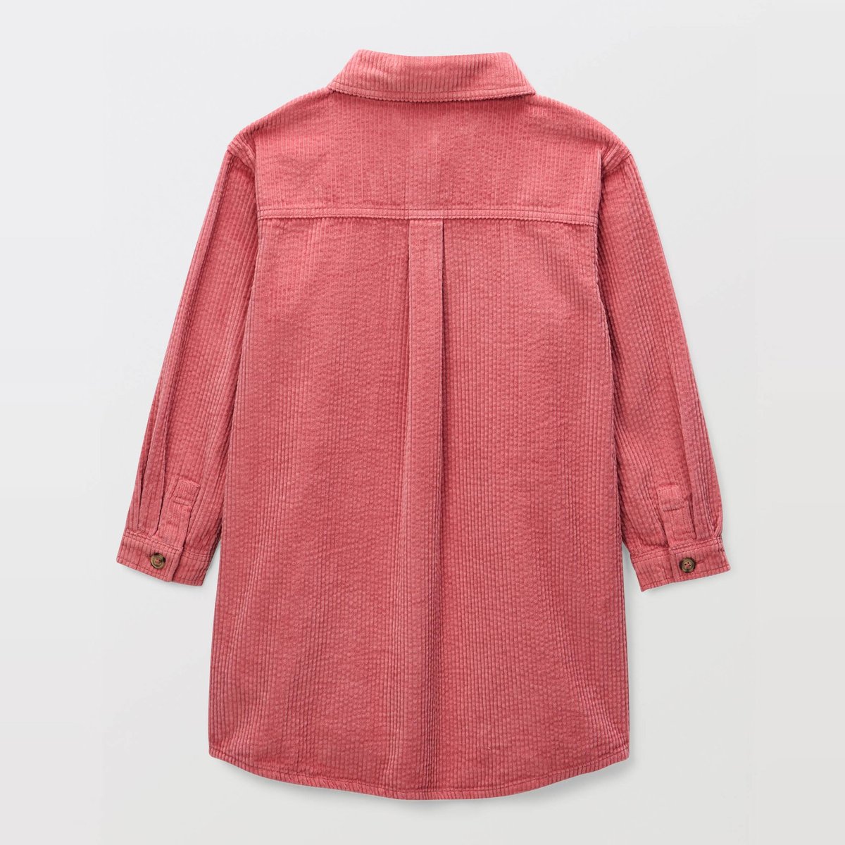 Robe unie en velours côtelé sorbet, MONOPRIX