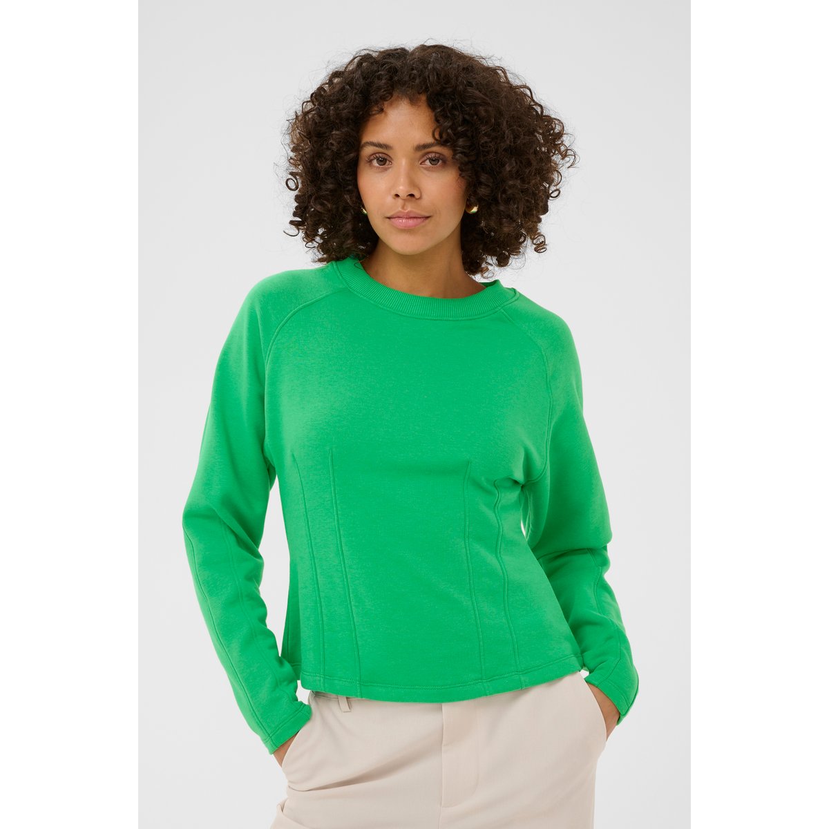 Sweatshirt vert bright green, KAFFE