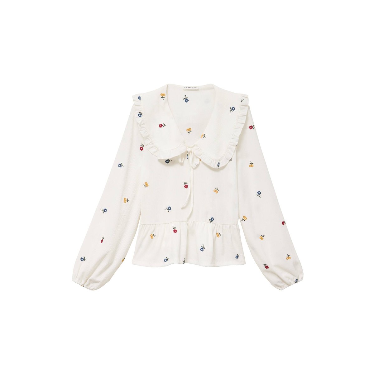 Blouse droite manches longues multicolore, CACHE CACHE