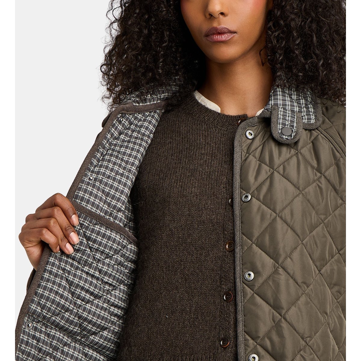 Parka neji matelassée réversible marron, JODHPUR