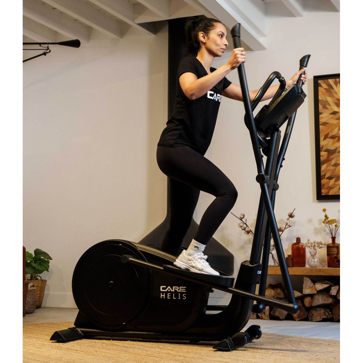 Vélo elliptique HELIS auto-alimenté - CARE - ergomètre connecté noir, CARE FITNESS