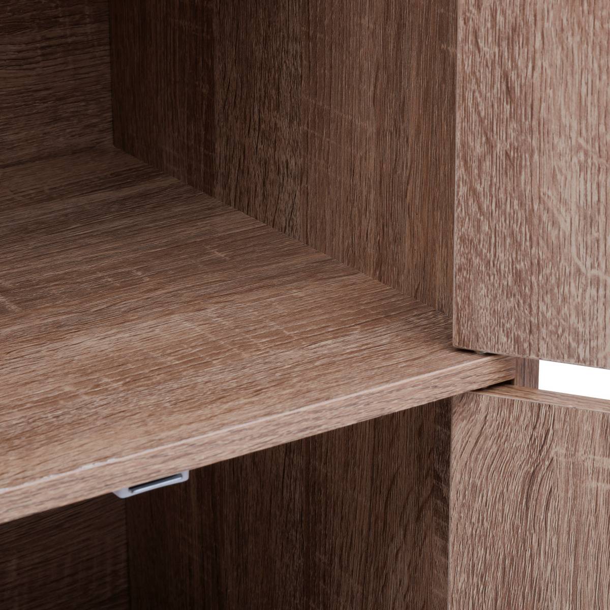 Étagère 4 portes en bois MIX'N DOOR beige, 5FIVE SIMPLY SMART