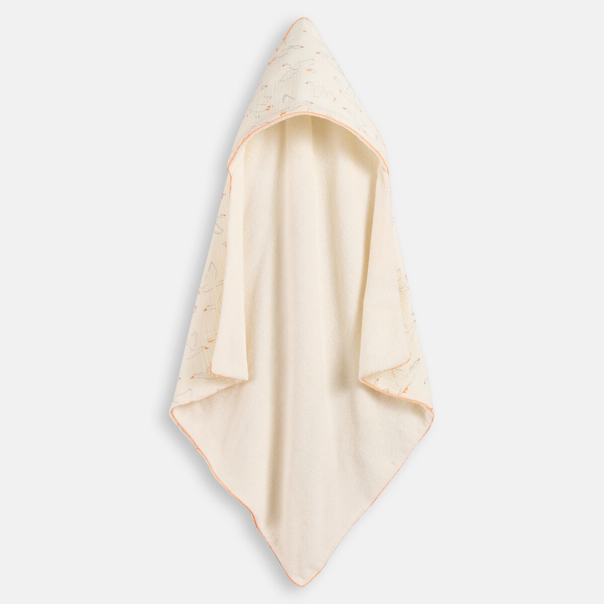 Capa de baño de tejido de rizo y gasa de algodón, Wildoy estampado, LA REDOUTE INTERIEURS