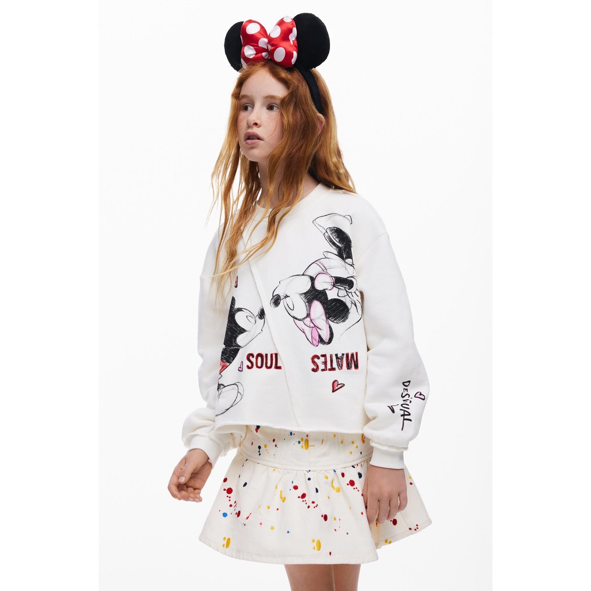 Sweat-shirt Mickey Mouse™ Kiss beige, DESIGUAL