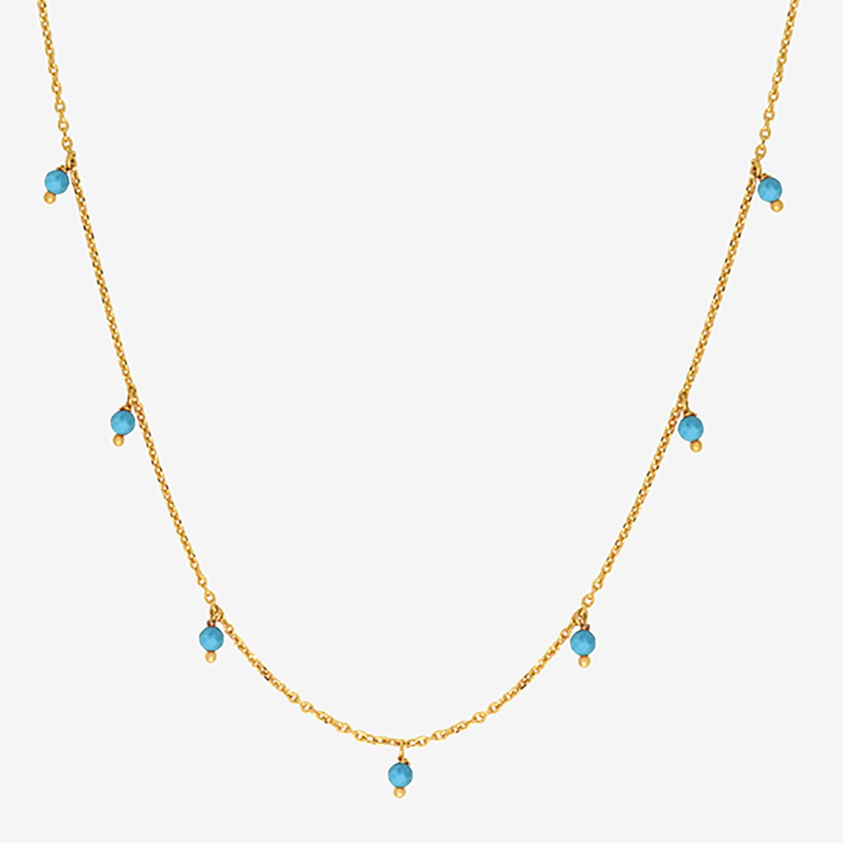 Collier doré court tourmaline rose - milady bleu, CAROLINE NAJMAN