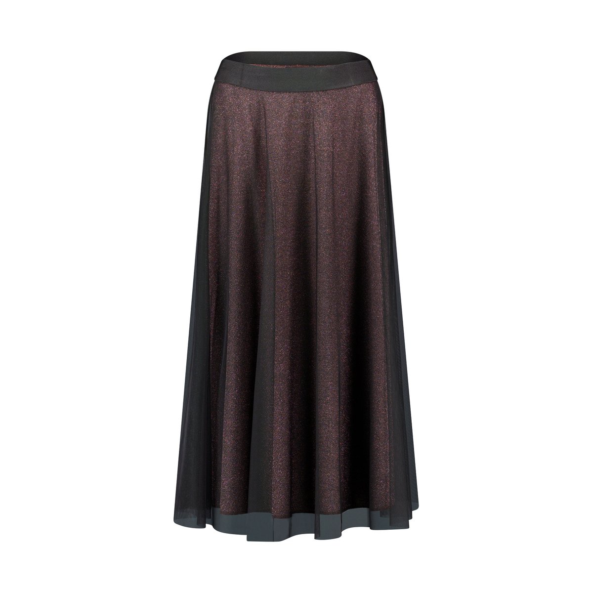 Jupe en tulle à taille élastique black/brown, ZERO