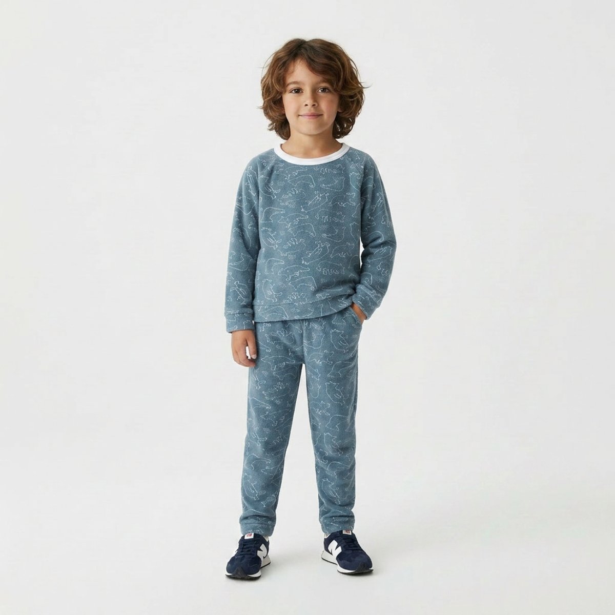 Pyjama  - Très bon état gris, PETIT BATEAU