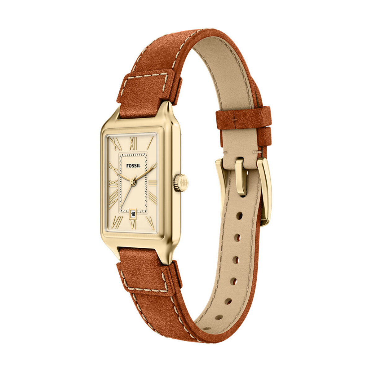 Montre Analogique  RAQUEL doré doré marron, FOSSIL