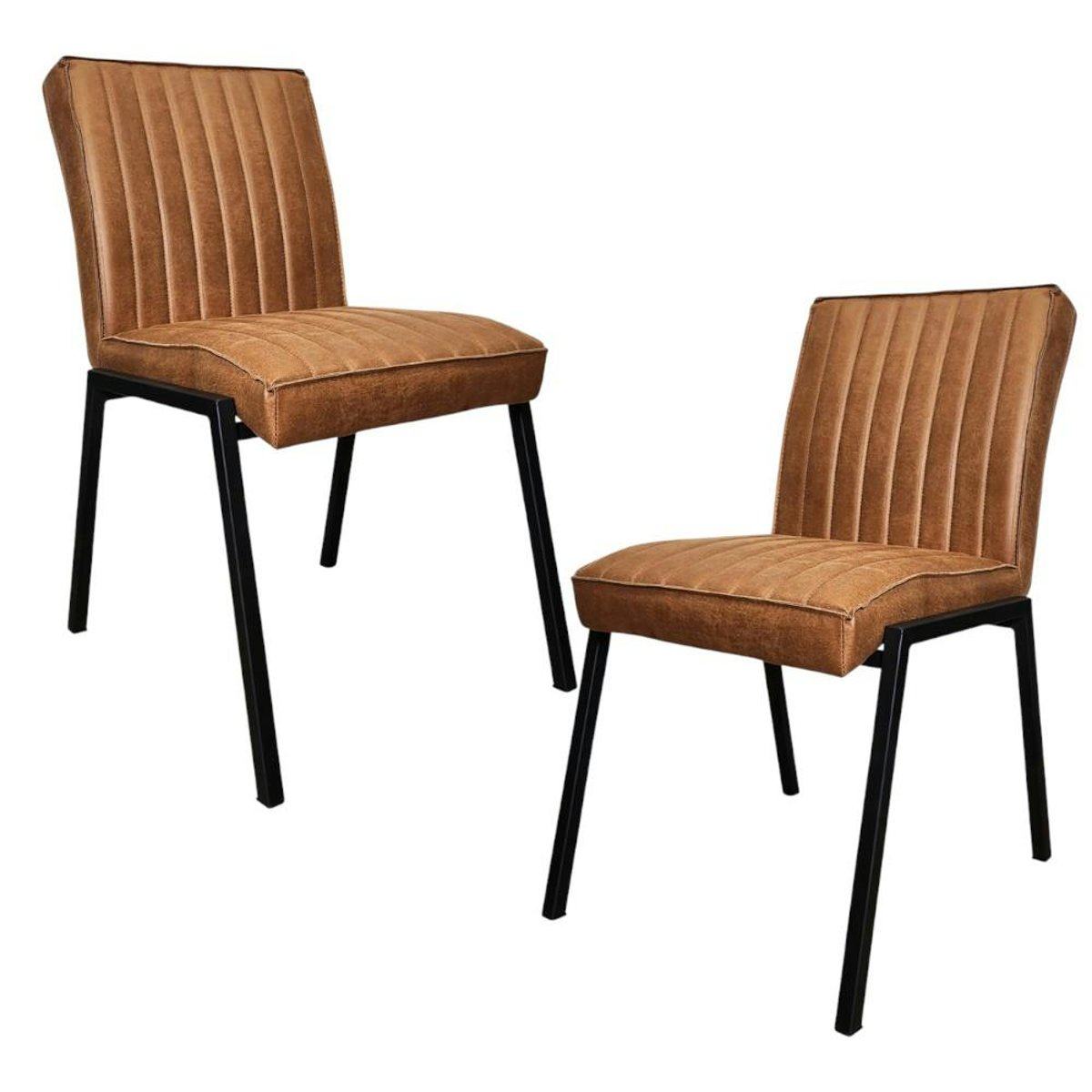 Chaise salle à manger confort (lot de 2) CORTINA camel, PIER IMPORT