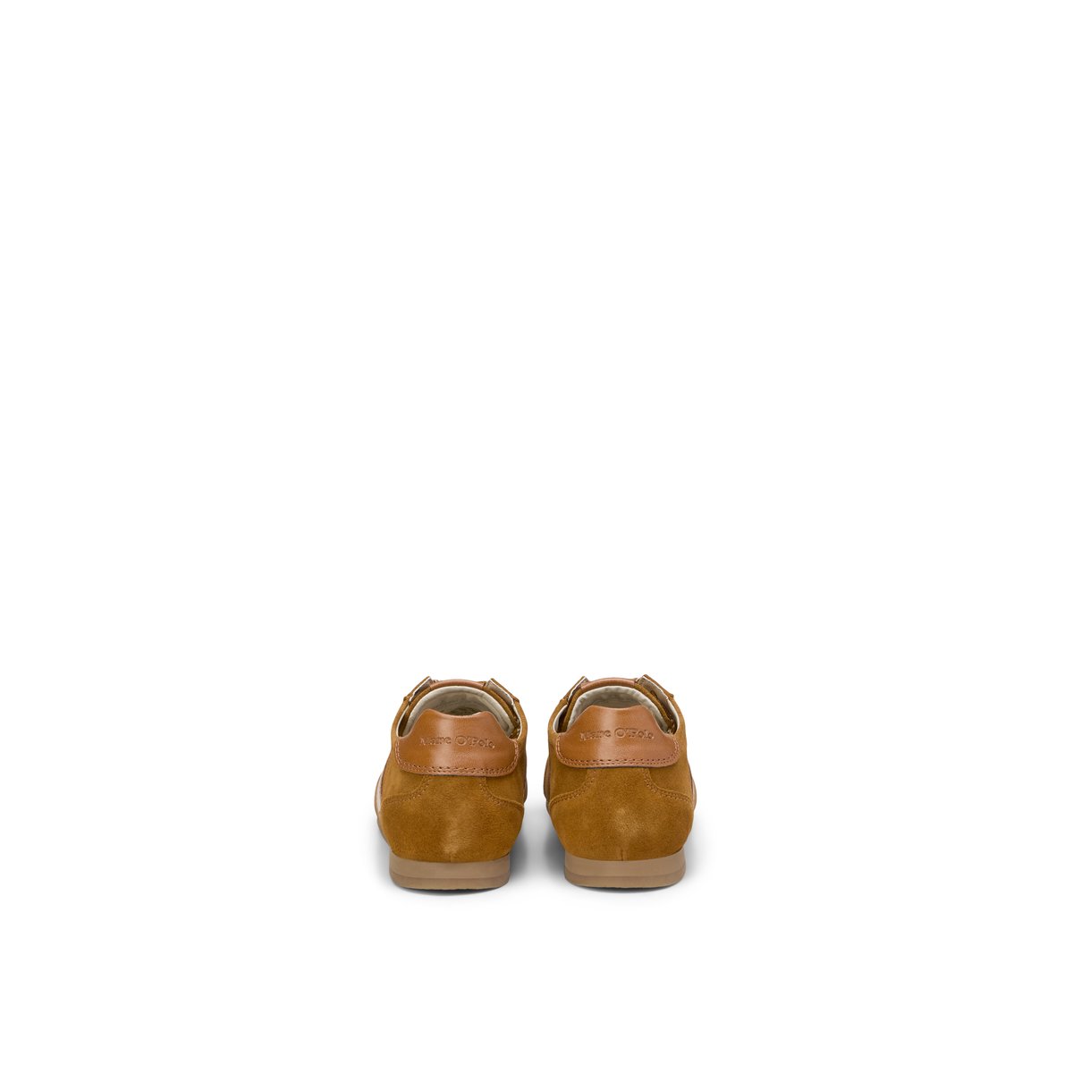 Baskets en cuir velours doux marron, MARC O'POLO