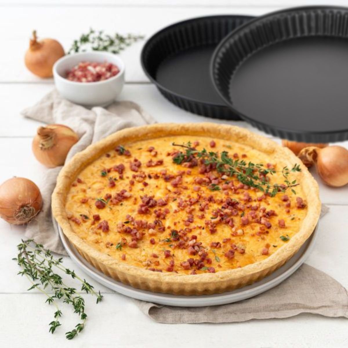 2 moules tartes ou quiches SPECIAL COUNTRIES noir, ZENKER