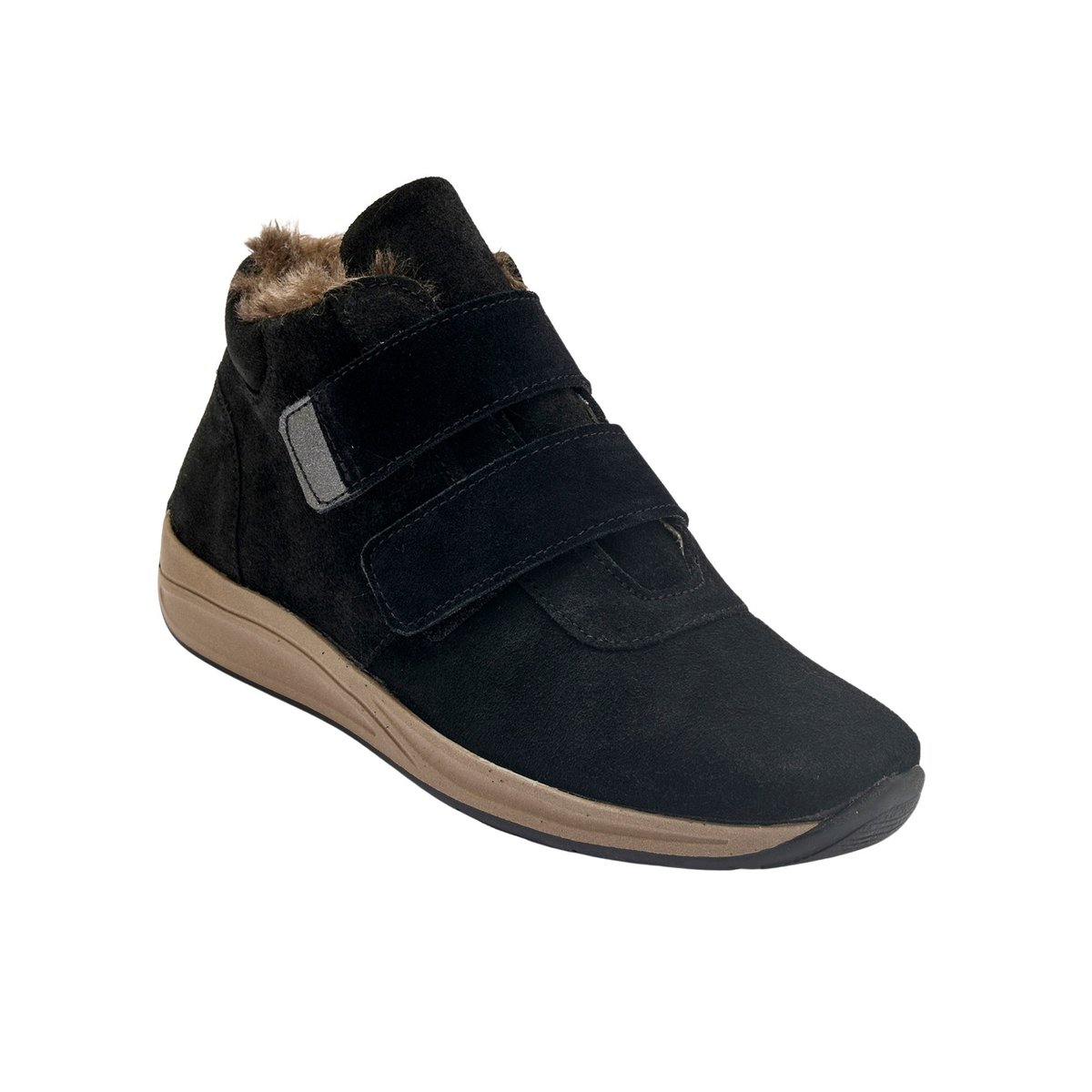 Botts scratchs cuir velours noir, PEDICONFORT