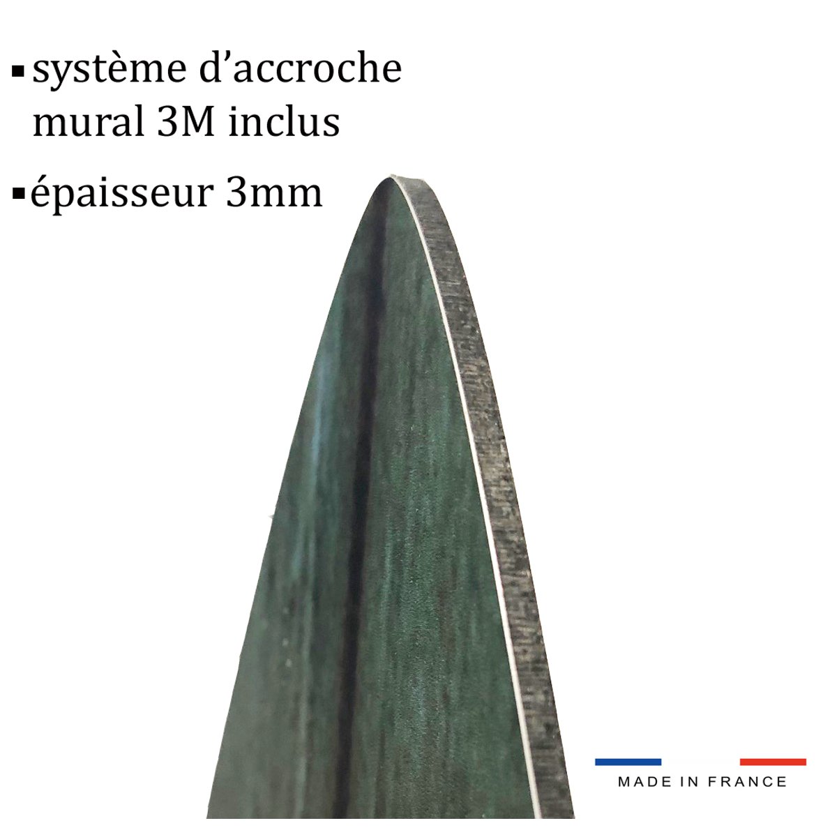 Planche de surf deco Sieste sous les cocotiers tableau alu dibond, HEXOA