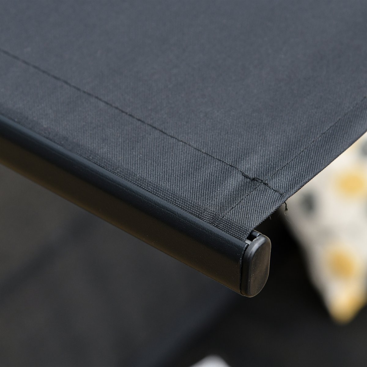 Banc à bascule Polyester Noir noir, OUTSUNNY