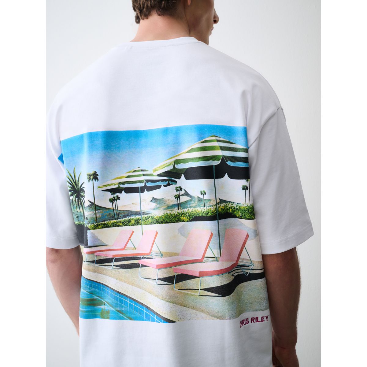 T-shirt seminal piscine blanche chris riley, NEXT