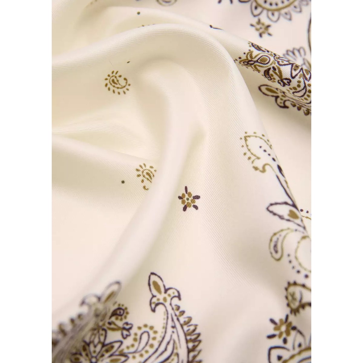 Foulard en imprimé paisley bordeaux, MANGO
