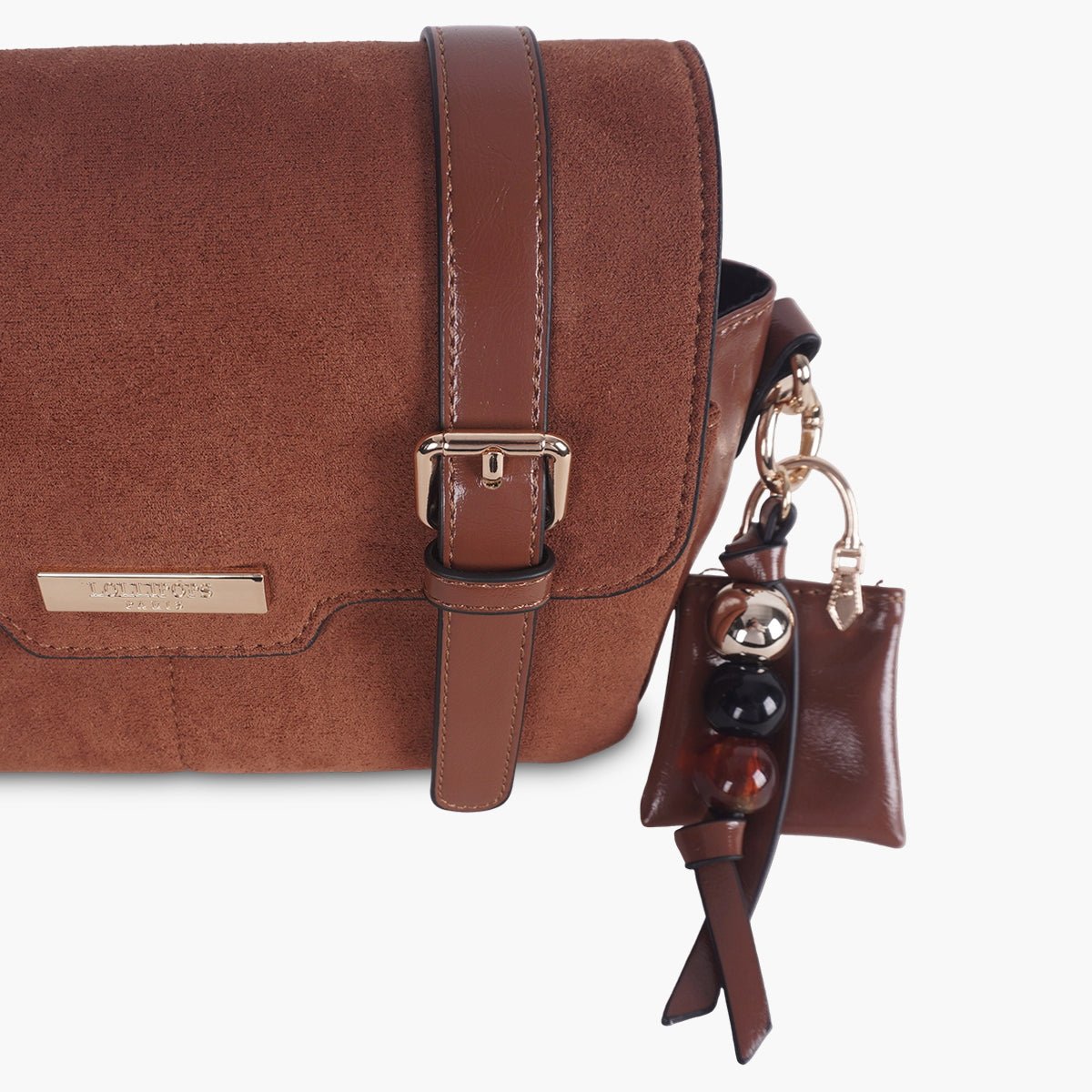 Sac porté épaule Tarick camel,doré, LOLLIPOPS